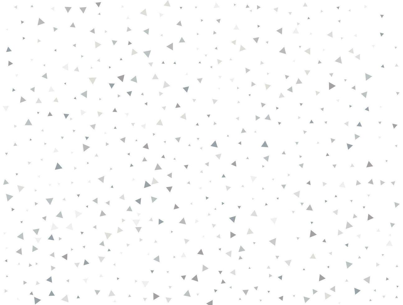 Luxury Light silver Triangular glitter confetti background. White festive texture vector
