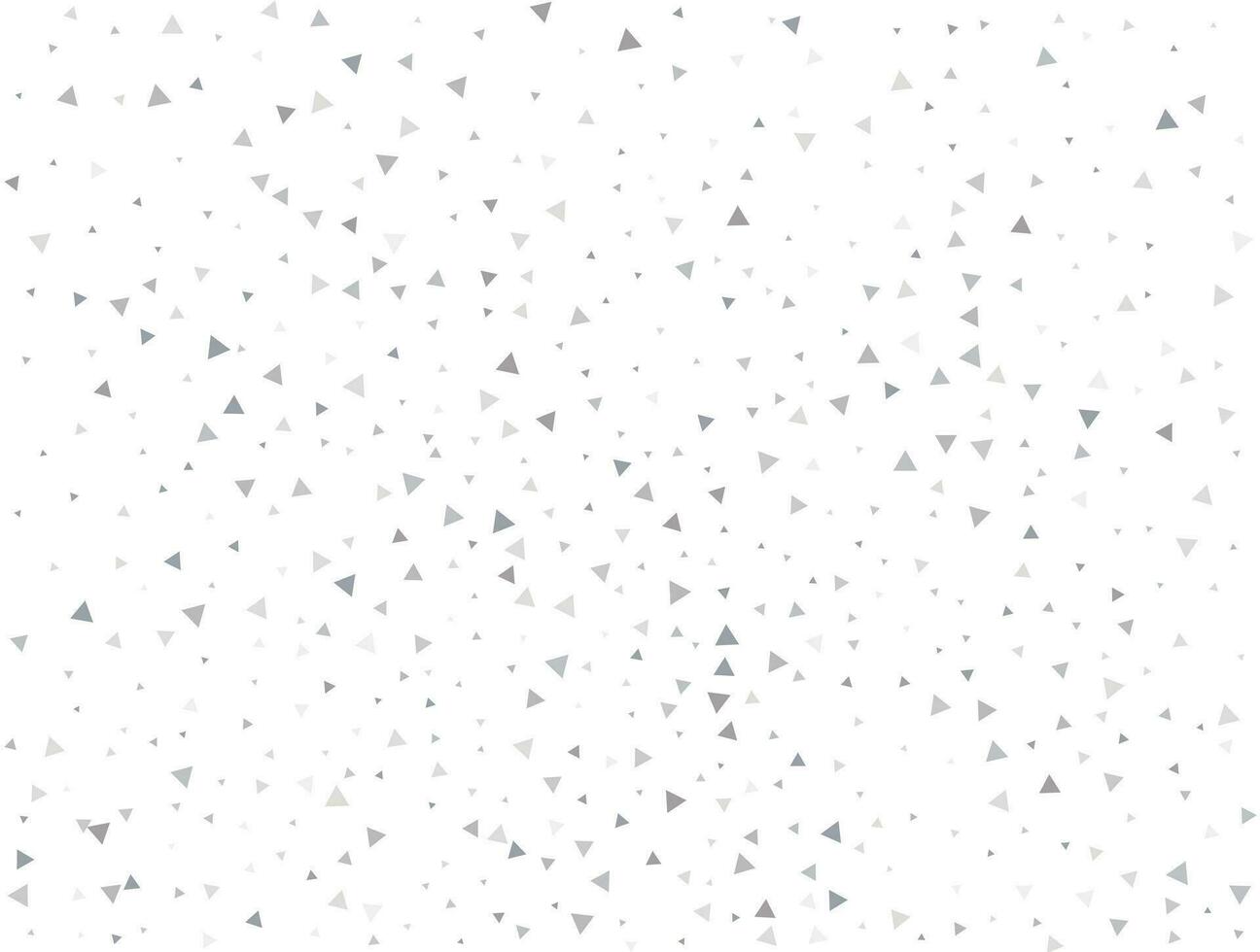 Luxury Light silver Triangular glitter confetti background. White festive texture vector