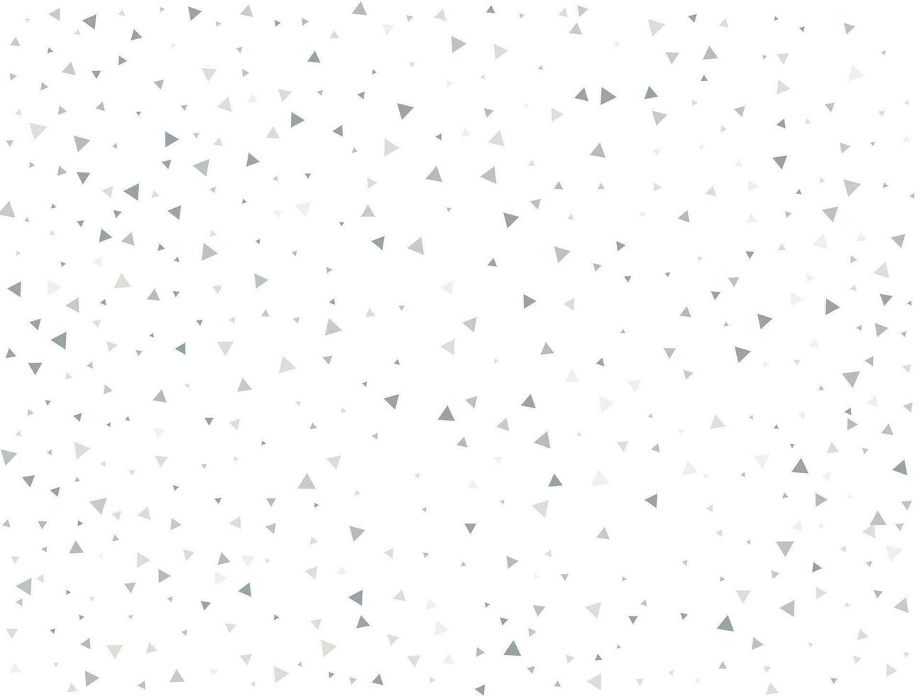Luxury Light silver Triangular glitter confetti background. White festive texture vector