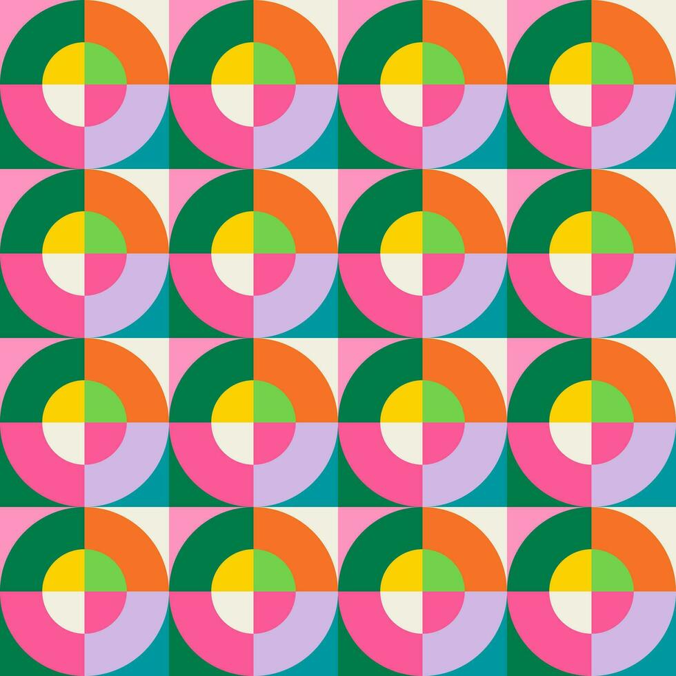 Essential geometric printable seamless pattern with abstract Minimal elegant line form stroke shapes in vibrant colors. Modern simple background in minimalist mid century style vector wall art