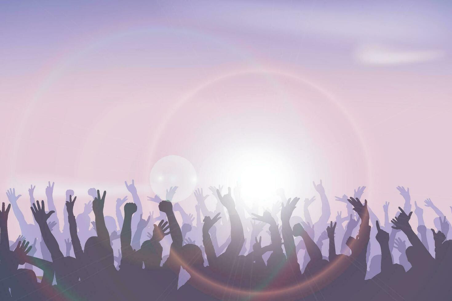 party hard sunset vector