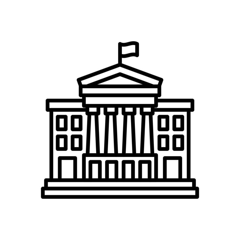 Museum icon in vector. Illustration vector