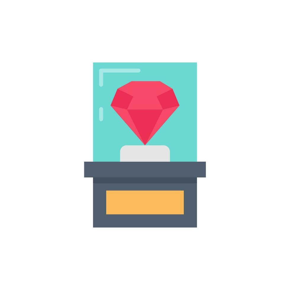 Gem icon in vector. Illustration vector