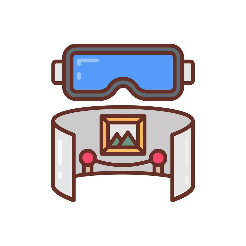 Virtual Museum icon in vector. Illustration vector