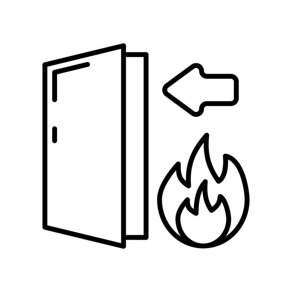 Fire Exit in vector. Illustration vector