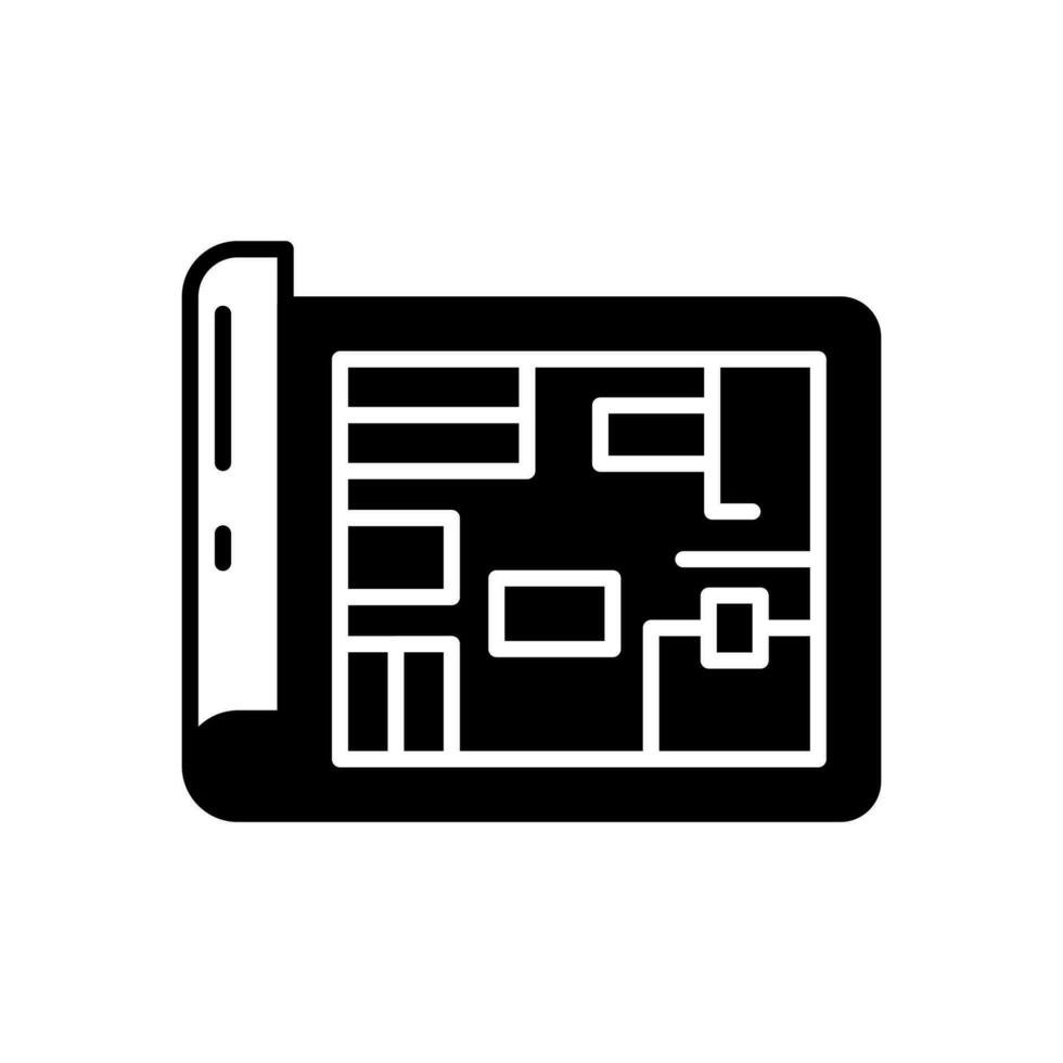 Museum Map icon in vector. Illustration vector