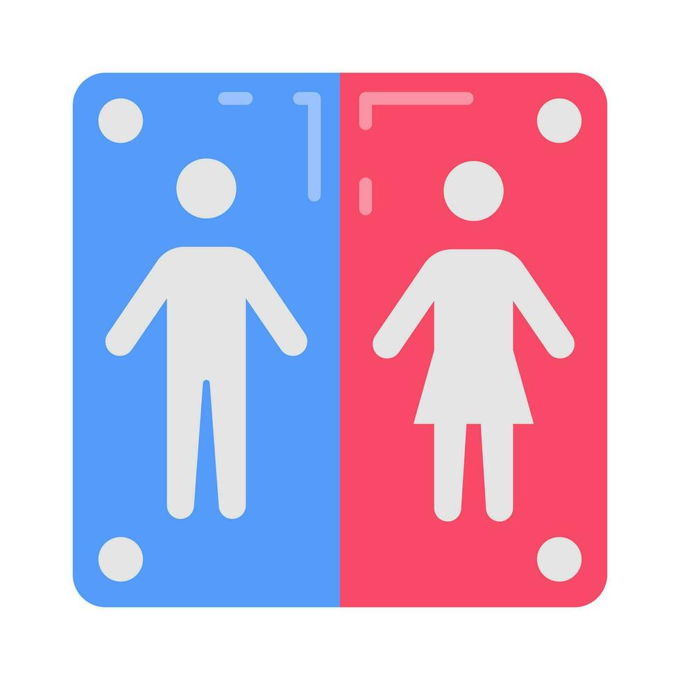 Restroom icon in vector. Illustration vector