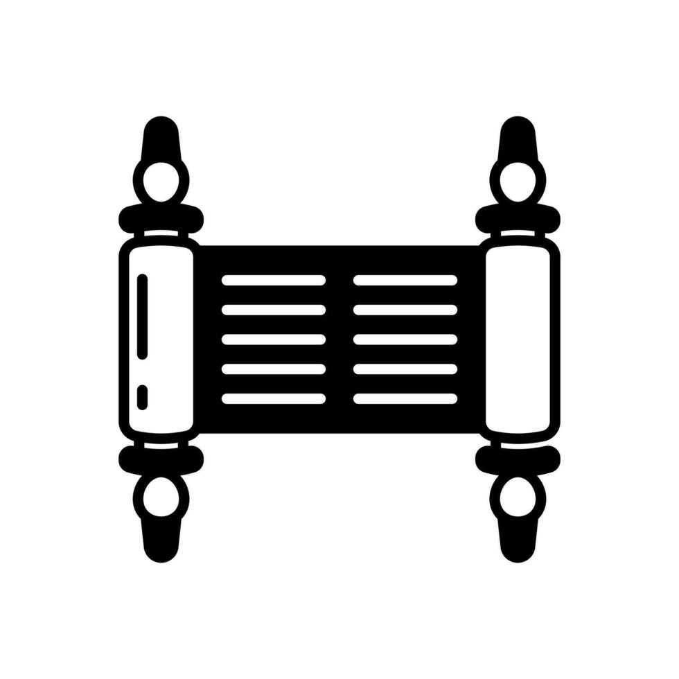 Scroll icon in vector. Illustration vector