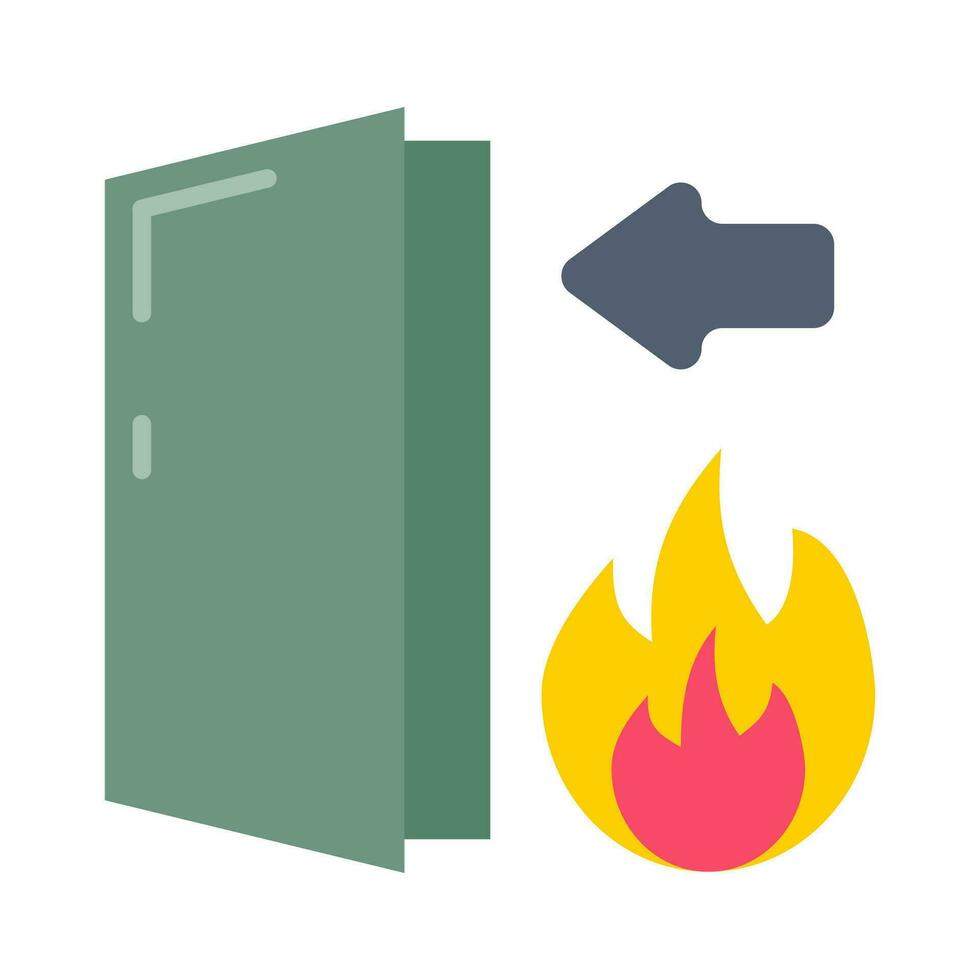 Fire Exit in vector. Illustration vector