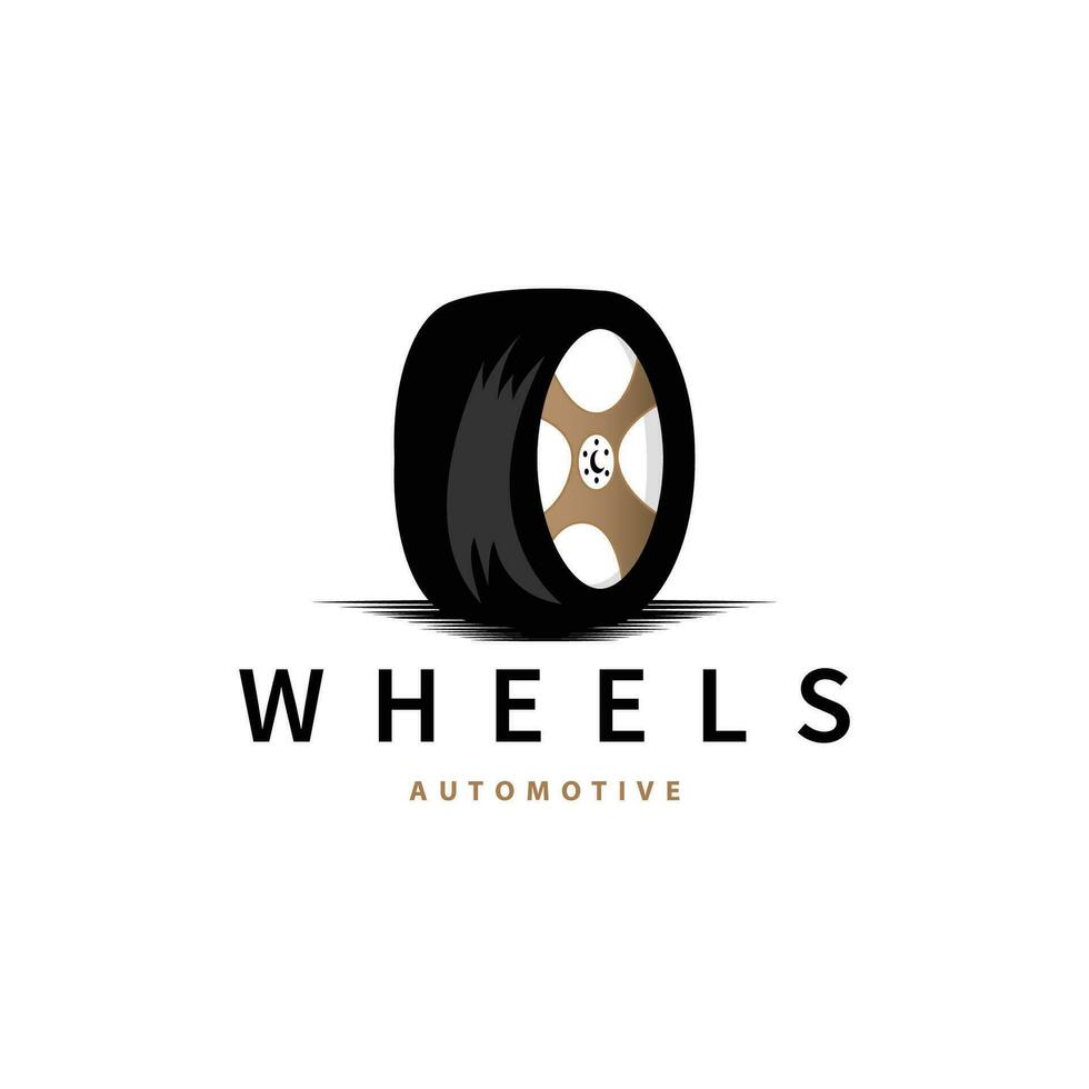 vehículo rueda Servicio logo, sencillo moderno diseño automotor mantenimiento reparar, vector templet