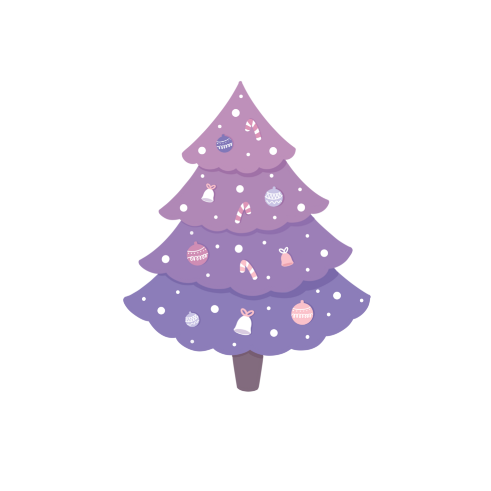 Pastel Christmas tree png