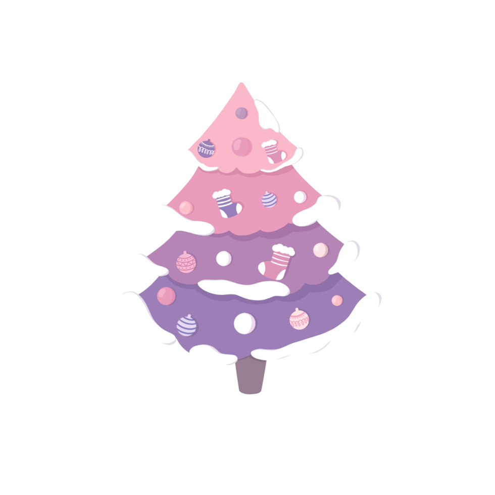 sapin de noel pastel png