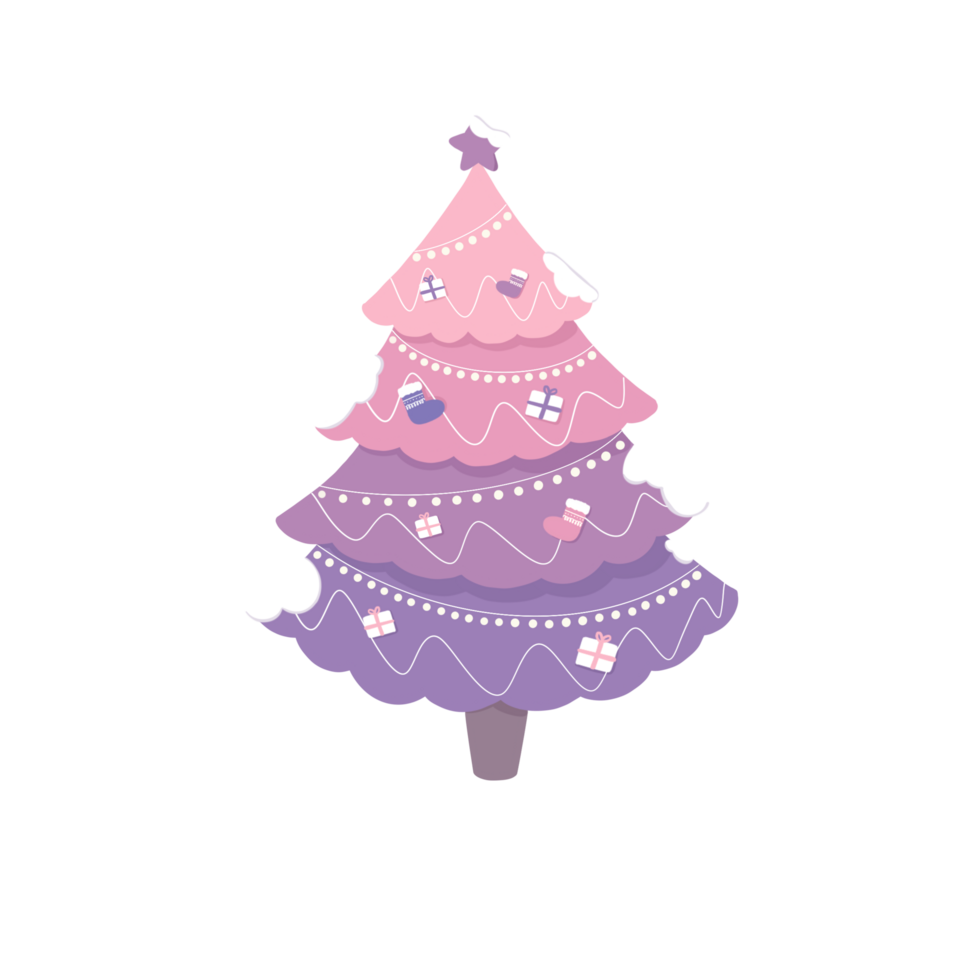 Pastel Christmas tree png