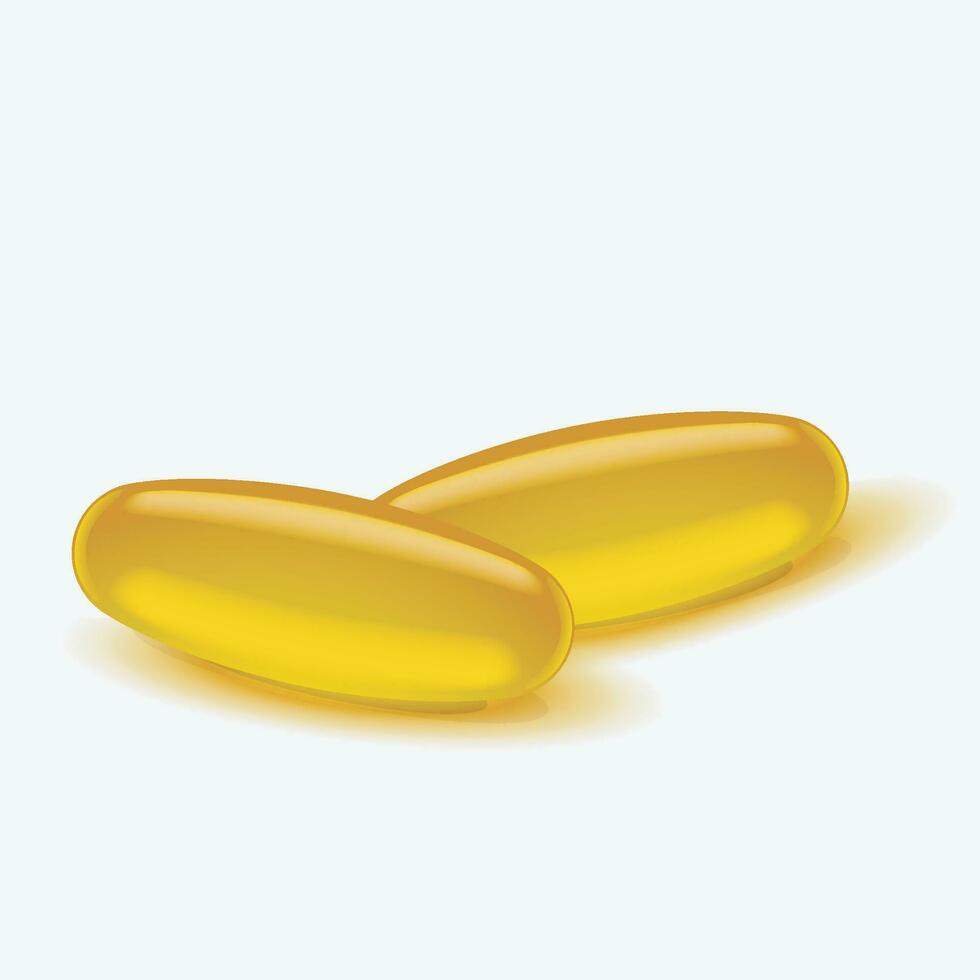 pills with reflection 3 vector