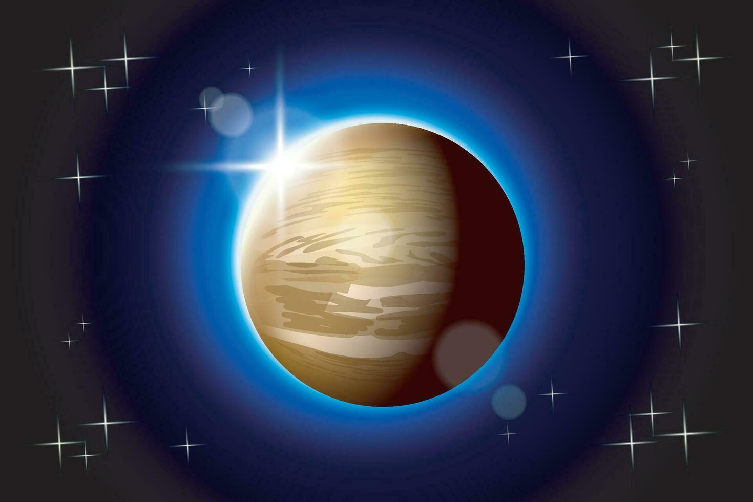 planetas conjunto13 Venus vector