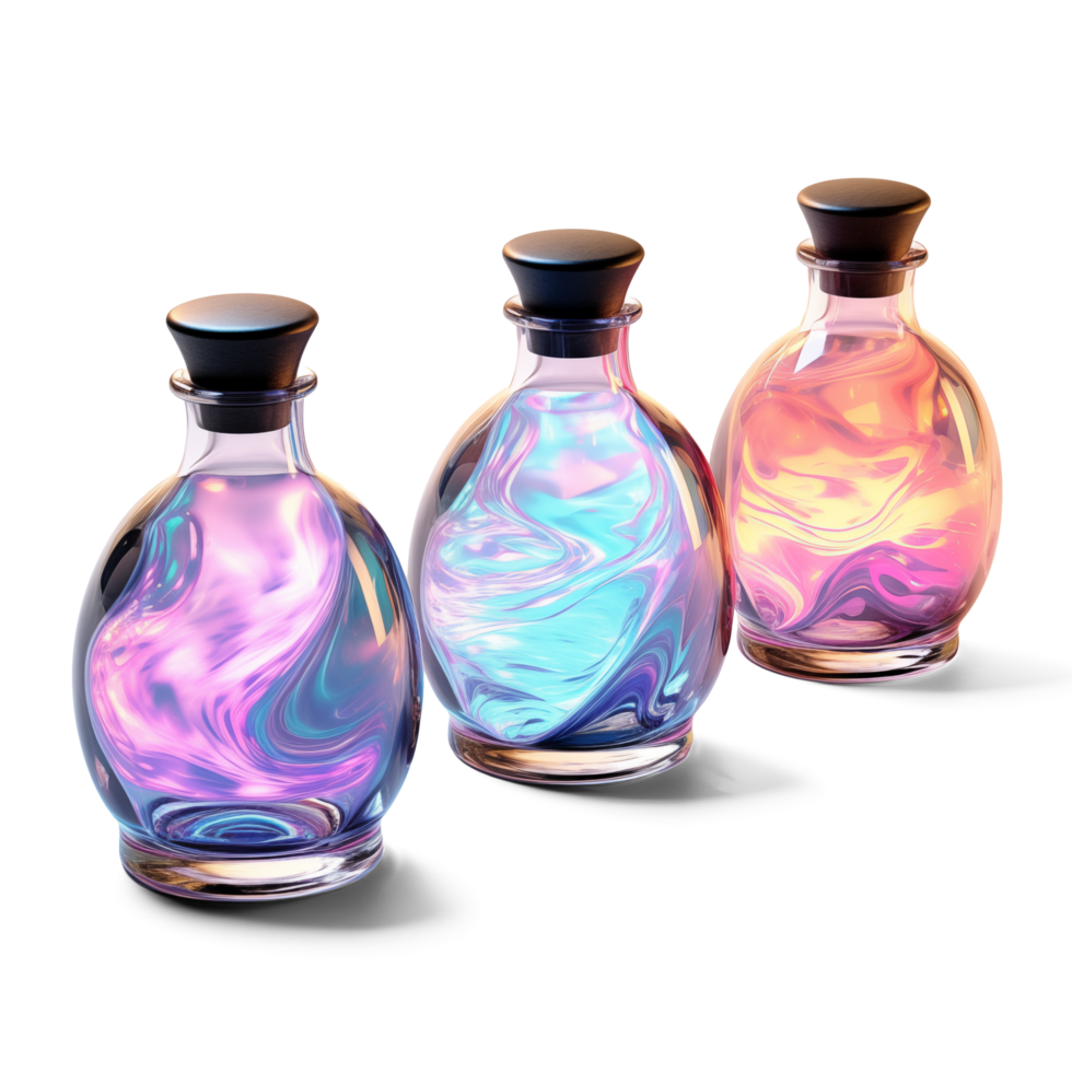 Magic potion in bottle with pink liquid isolated on white background.  Cartoon fairy elixir. Vector illustration for any design Stock Vector Image  & Art - Alamy