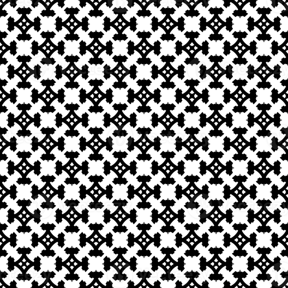 Black seamless abstract pattern. Overlay for background and backdrop. Ornamental design. PNG graphic illustration with transparent background.