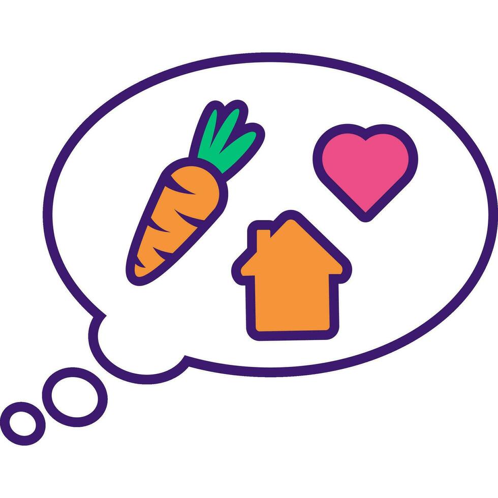 Dream Bubble Of Homeless Eared Hare vector