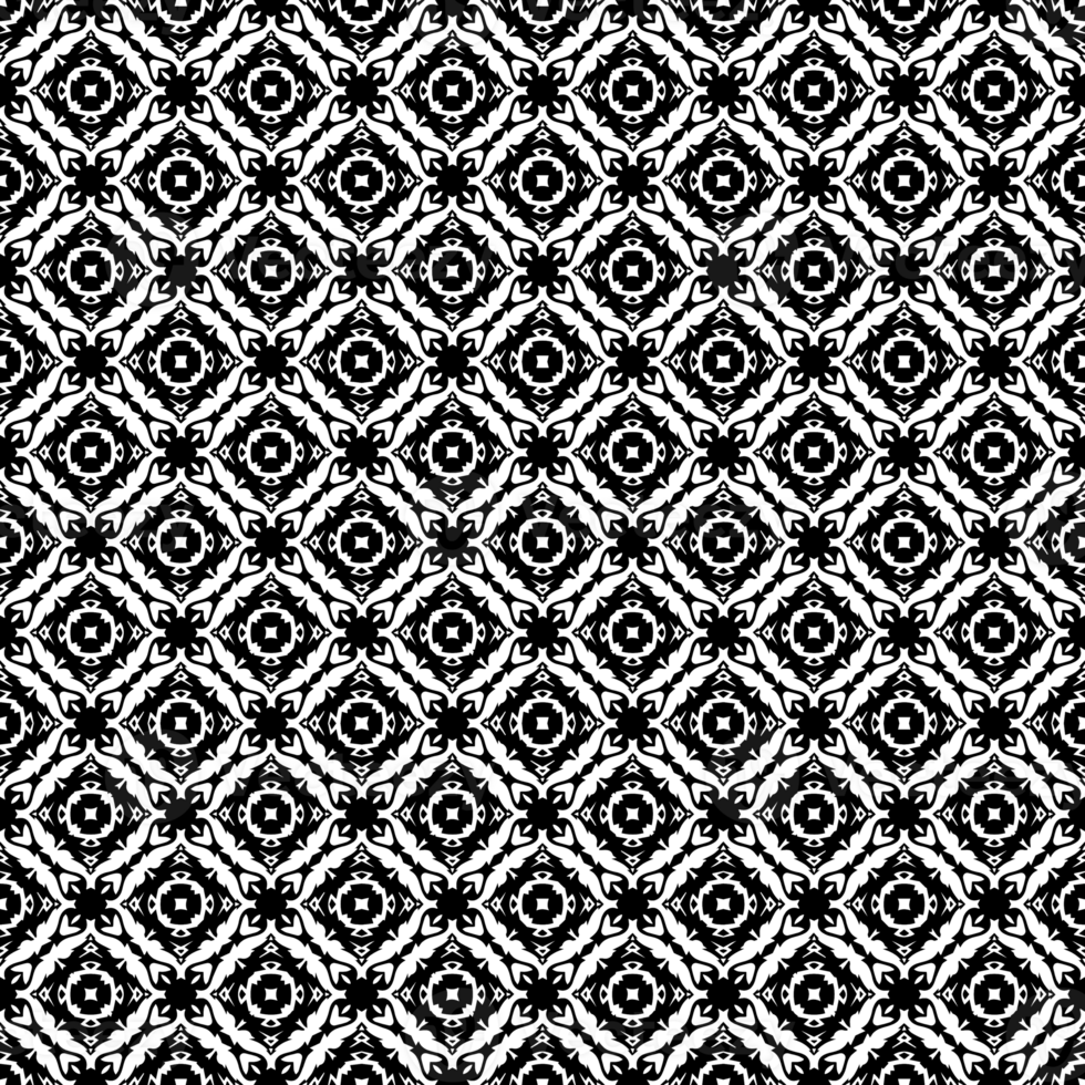 Black seamless abstract pattern. Overlay for background and backdrop. Ornamental design. PNG graphic illustration with transparent background.
