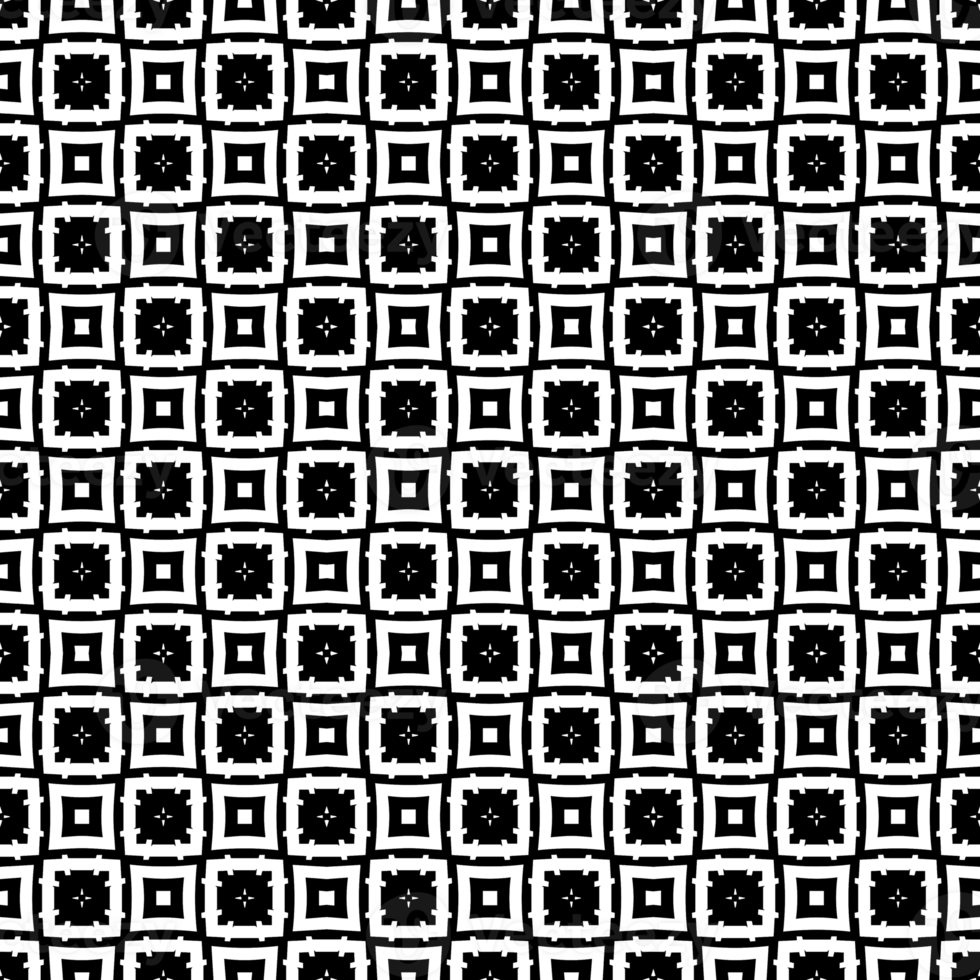 Black seamless abstract pattern. Overlay for background and backdrop. Ornamental design. PNG graphic illustration with transparent background.