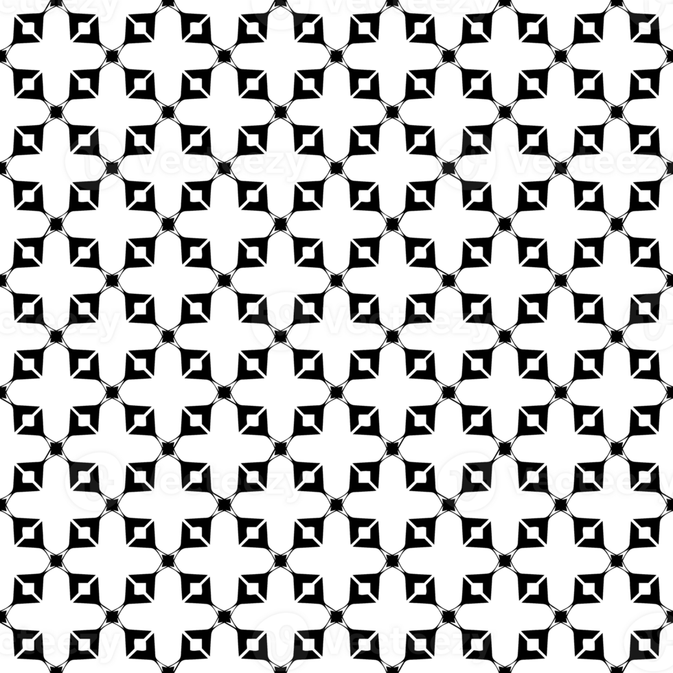 Black seamless abstract pattern. Overlay for background and backdrop. Ornamental design. PNG graphic illustration with transparent background.