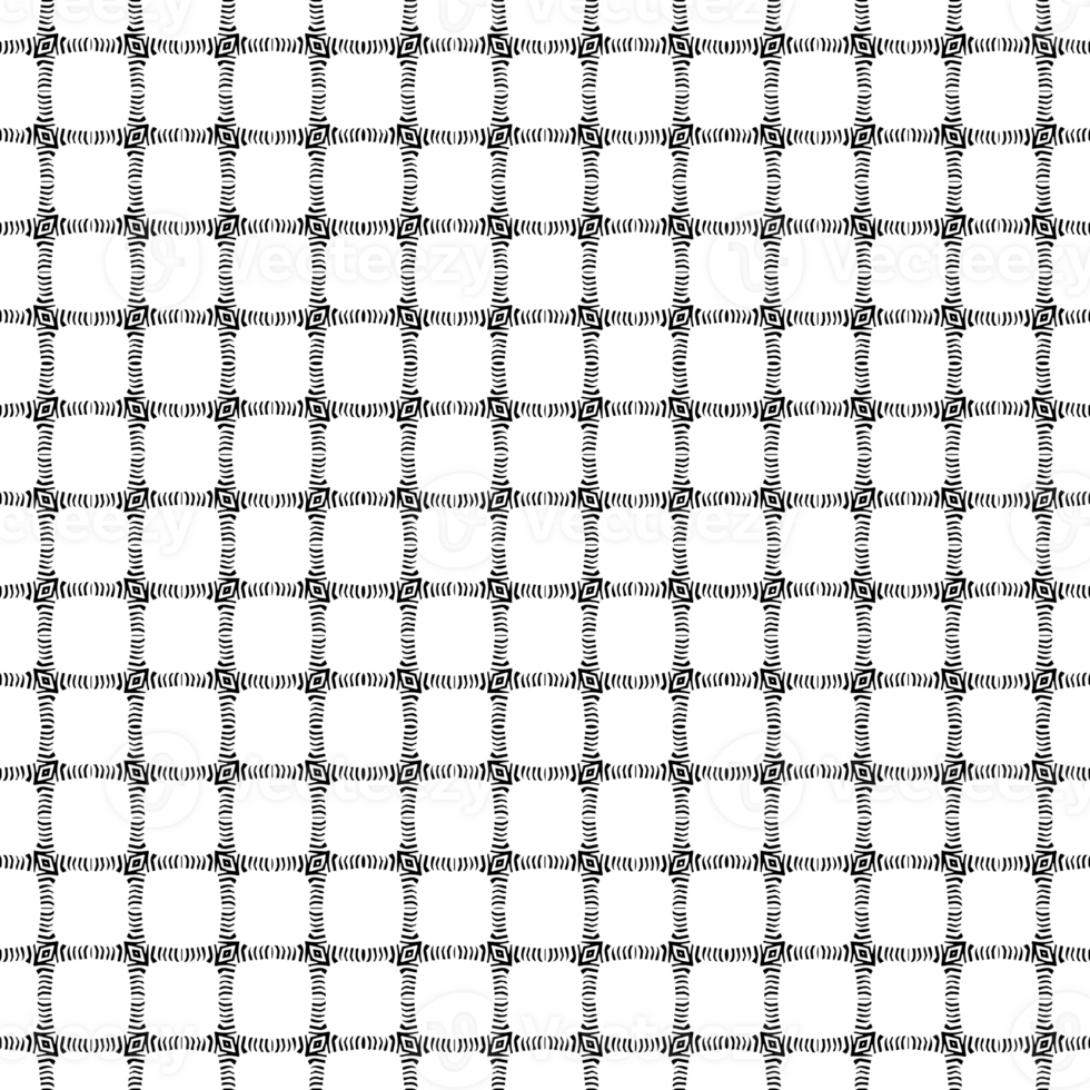 Black seamless abstract pattern. Overlay for background and backdrop. Ornamental design. PNG graphic illustration with transparent background.