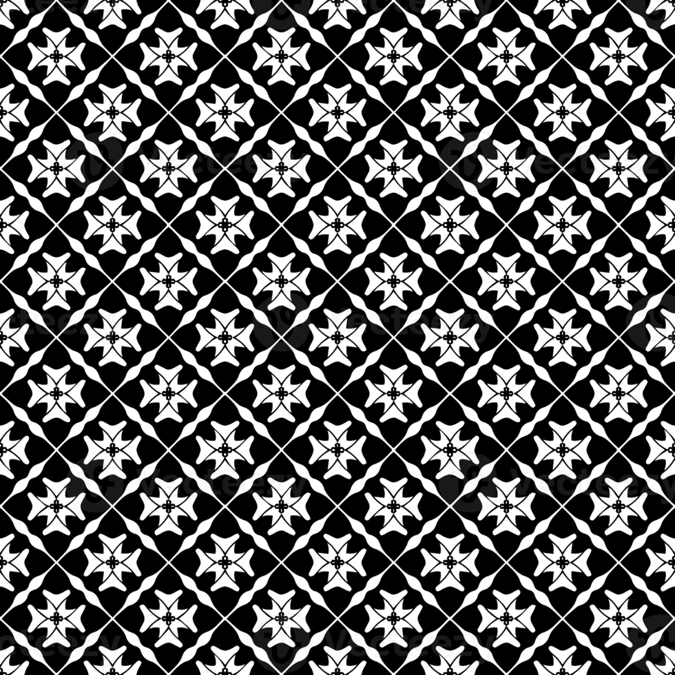 Black seamless abstract pattern. Overlay for background and backdrop. Ornamental design. PNG graphic illustration with transparent background.