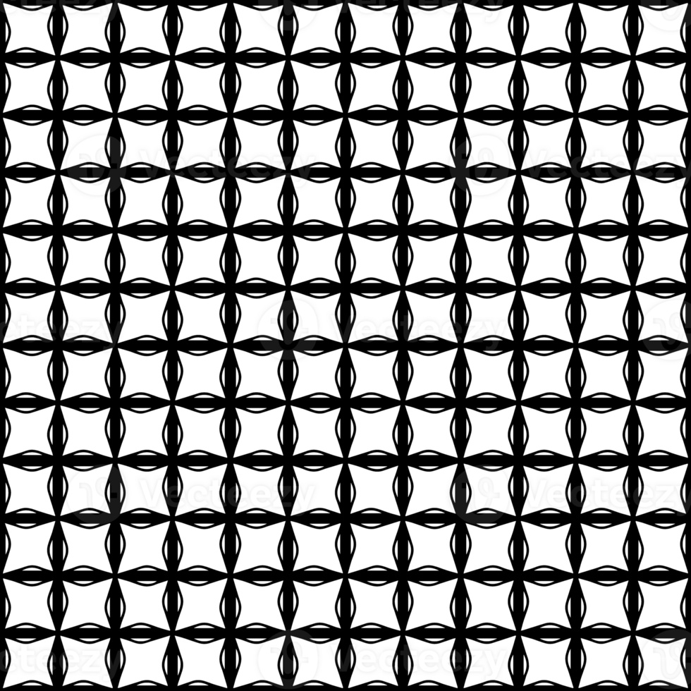 Black seamless abstract pattern. Overlay for background and backdrop. Ornamental design. PNG graphic illustration with transparent background.
