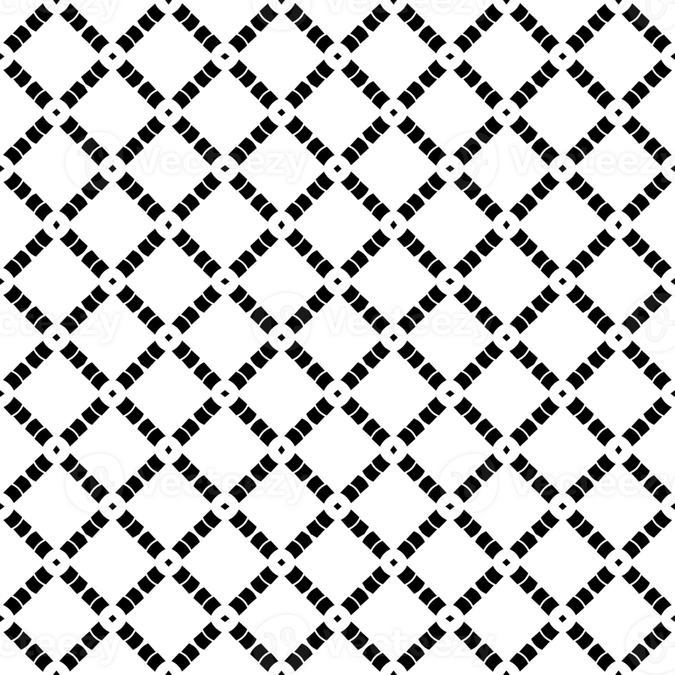 Black seamless abstract pattern. Overlay for background and backdrop. Ornamental design. PNG graphic illustration with transparent background.
