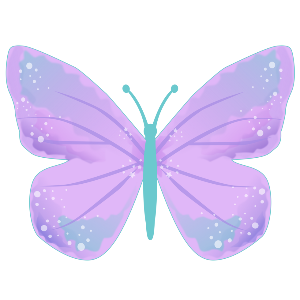 purple butterfly design png