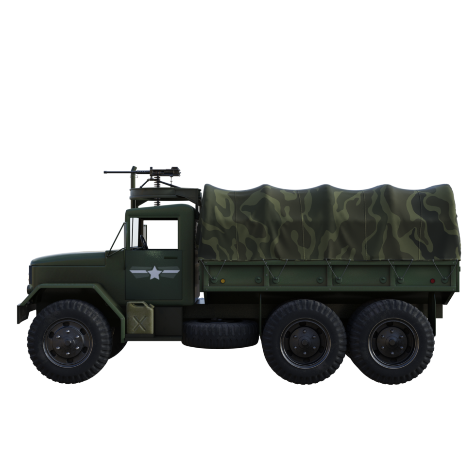 Truck military isolated png