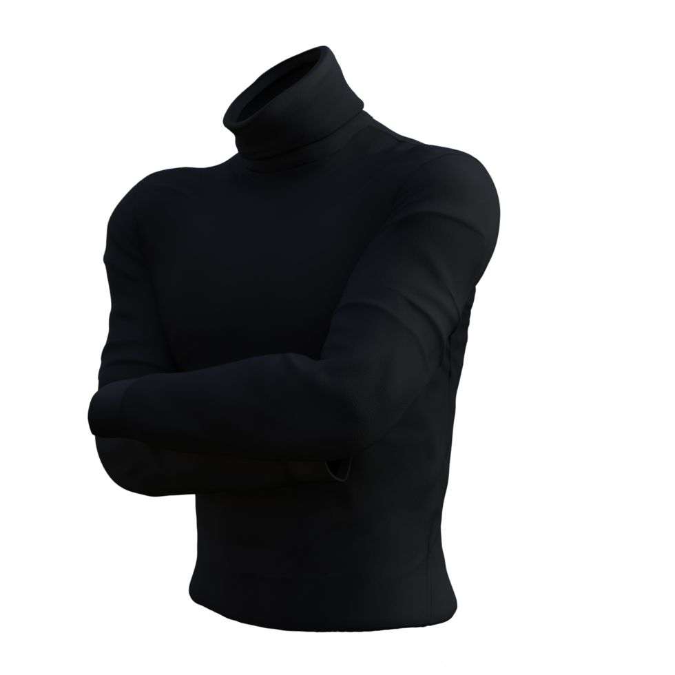 turtleneck sweater on a transparent png