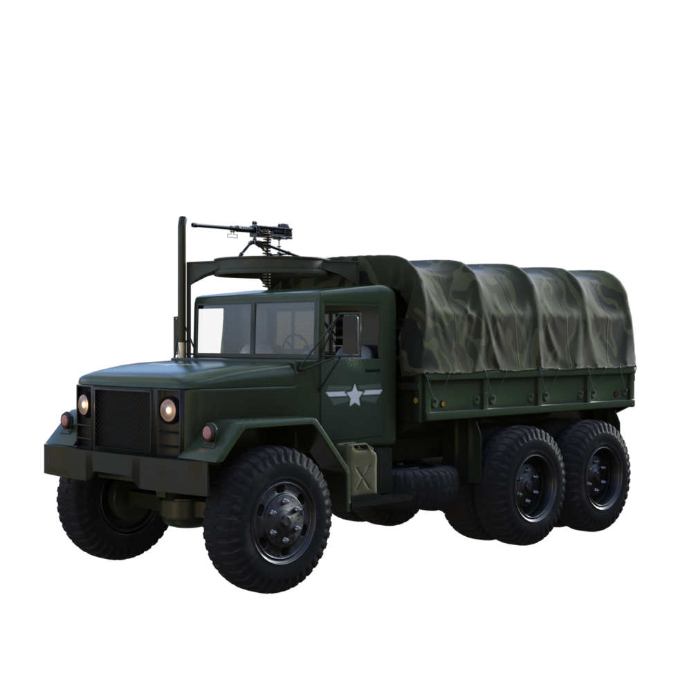 Truck military isolated png