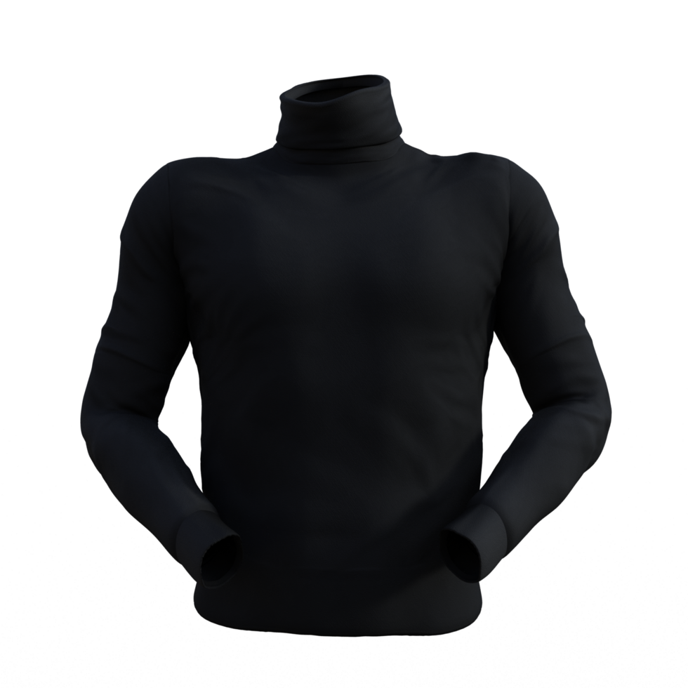 turtleneck sweater on a transparent png