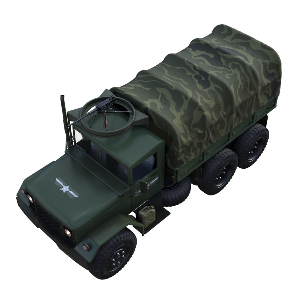 Truck military isolated png
