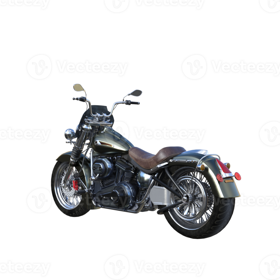 Classic motorcycle isolated png