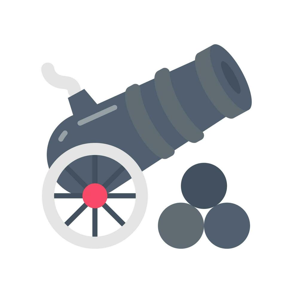 Cannon icon in vector. Illustration vector