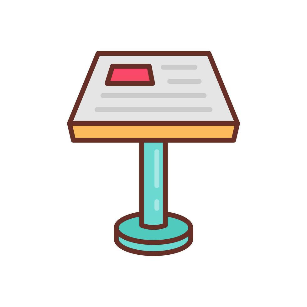 Information Stand icon in vector. Illustration vector