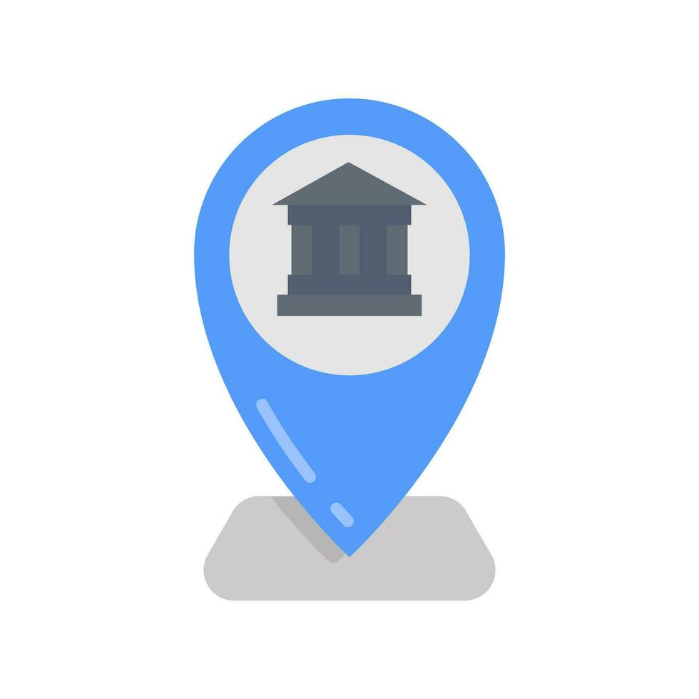 Museum Location icon in vector. Illustration vector