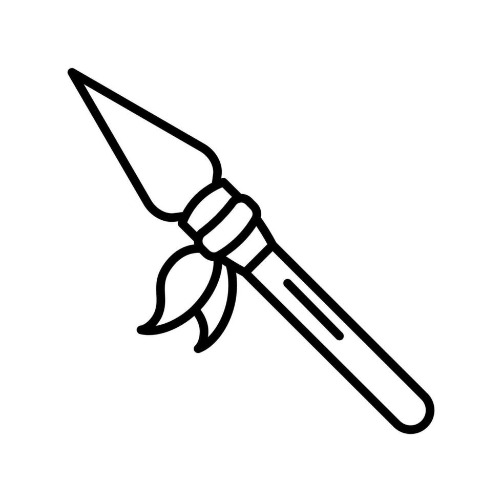 Spear icon in vector. Illustration vector