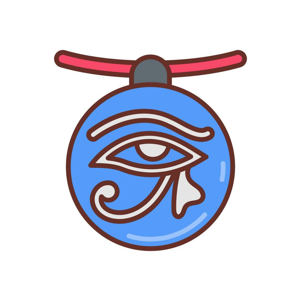 ojo amuleto icono en vector. ilustración vector