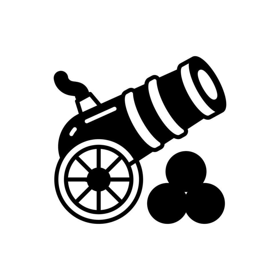 Cannon icon in vector. Illustration vector