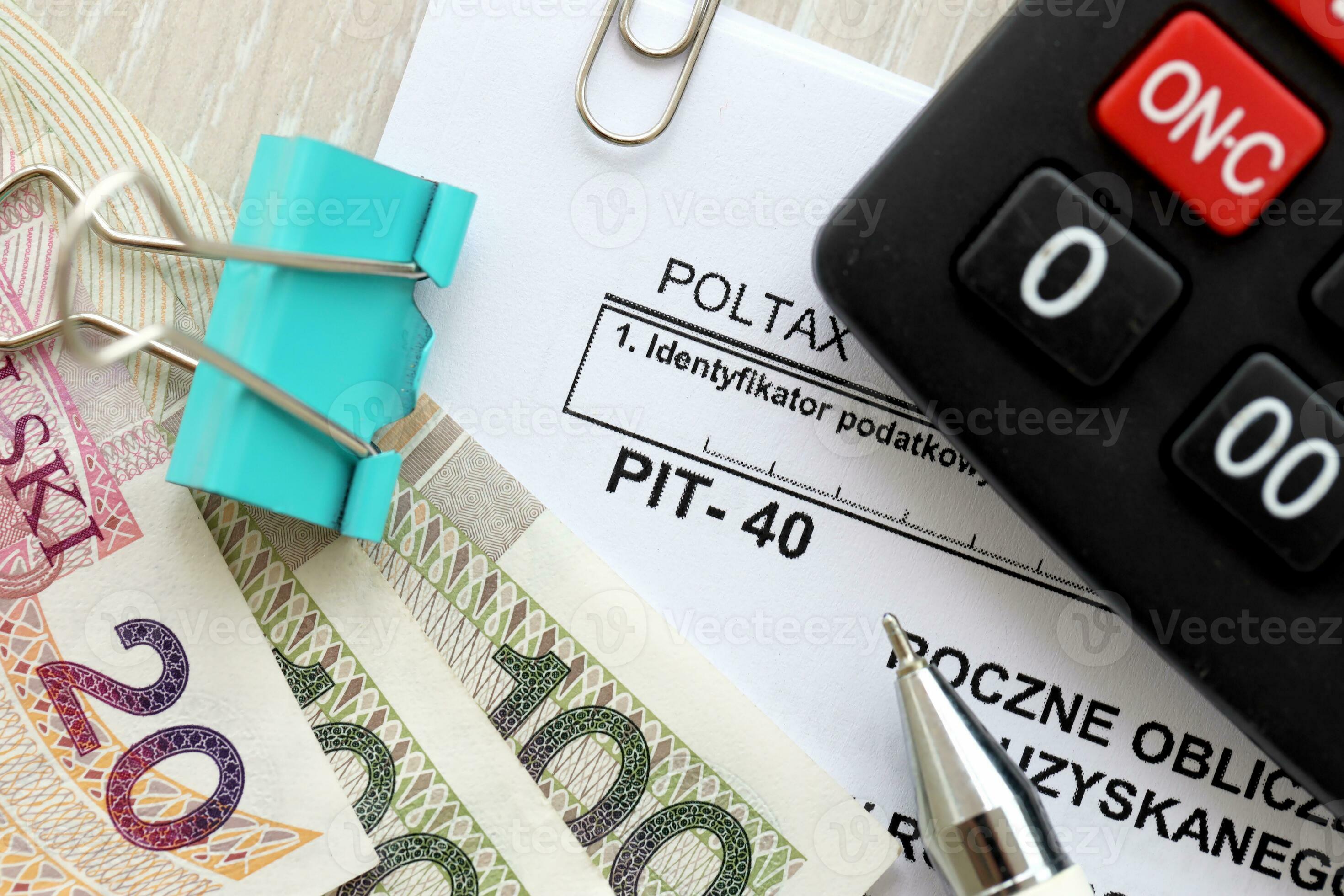 Annual calculation of tax on obtained by taxpayer, PIT40 tax