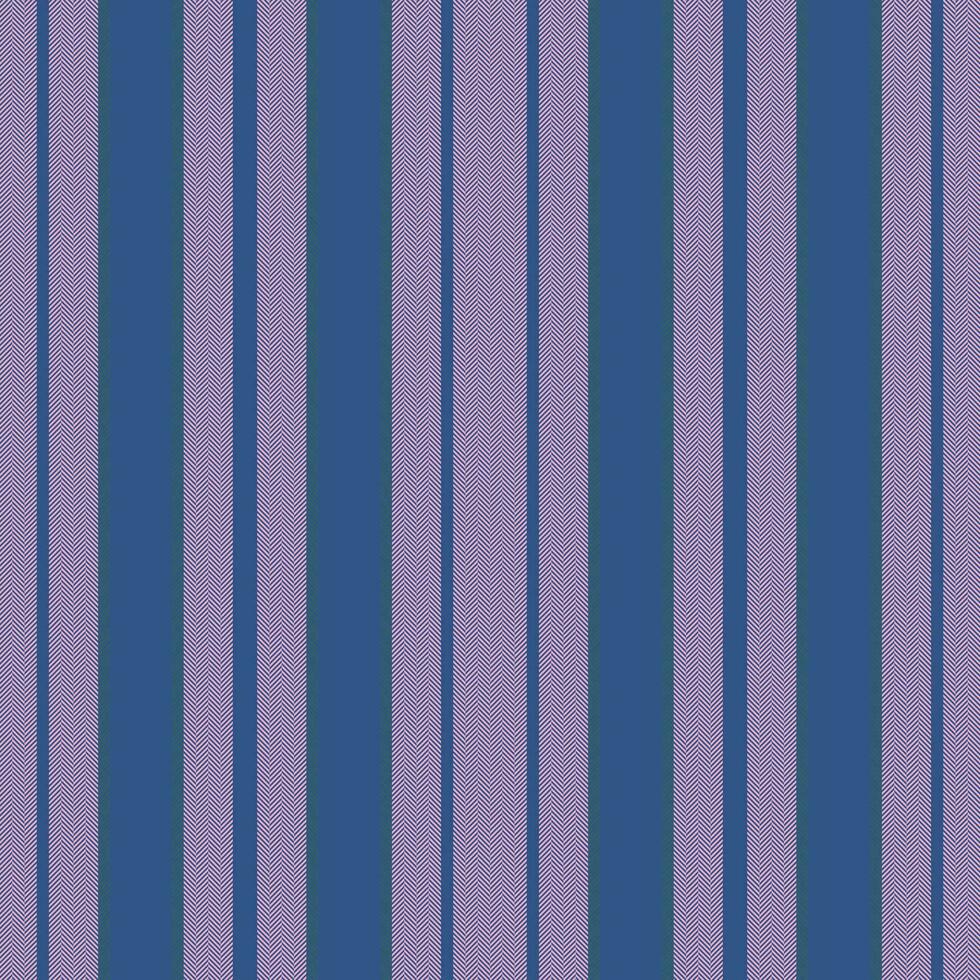 Vertical lines stripe pattern in blue. Vector stripes background fabric texture. Geometric striped line seamless abstract design.