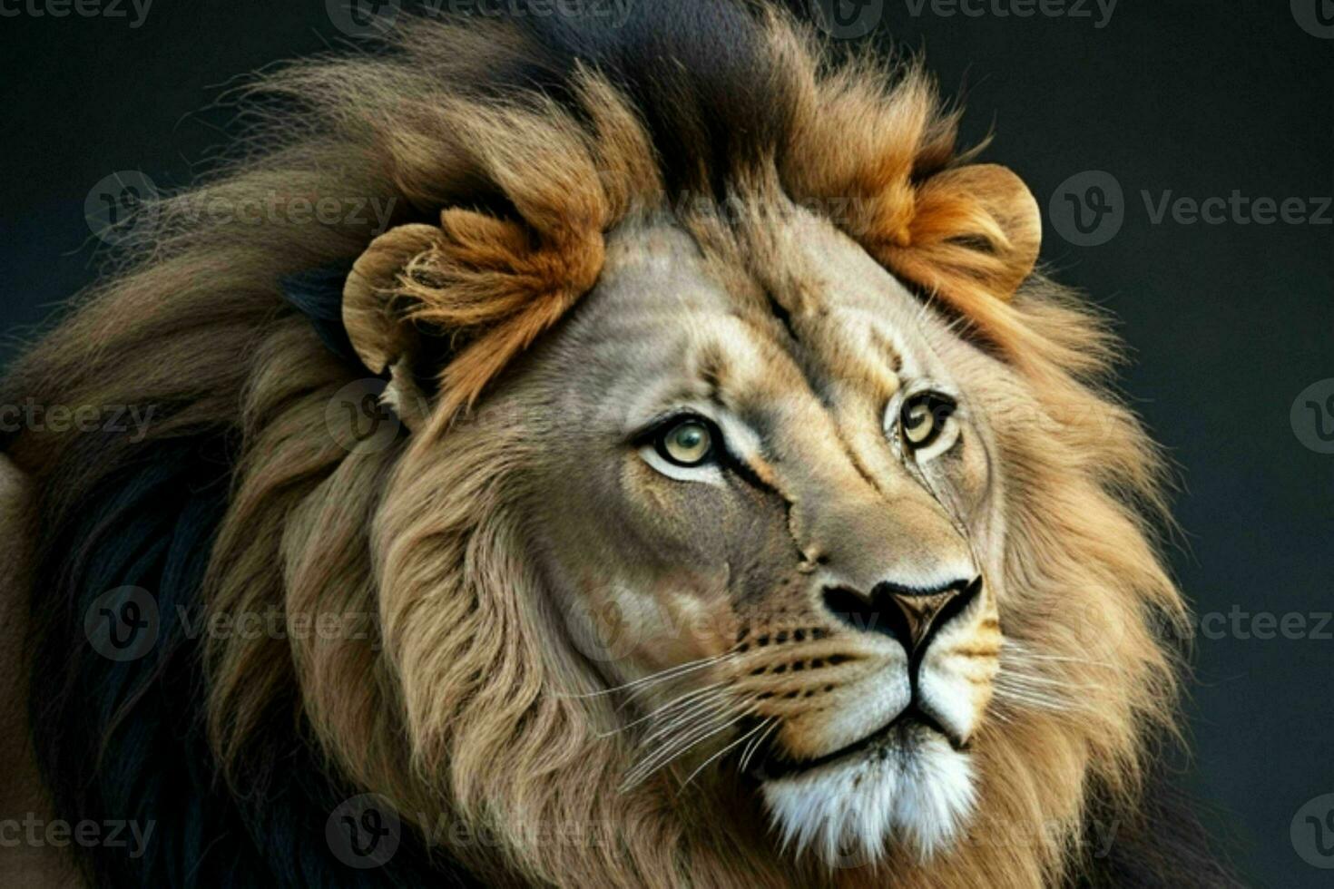 Lion. background. AI Generative Pro Photo
