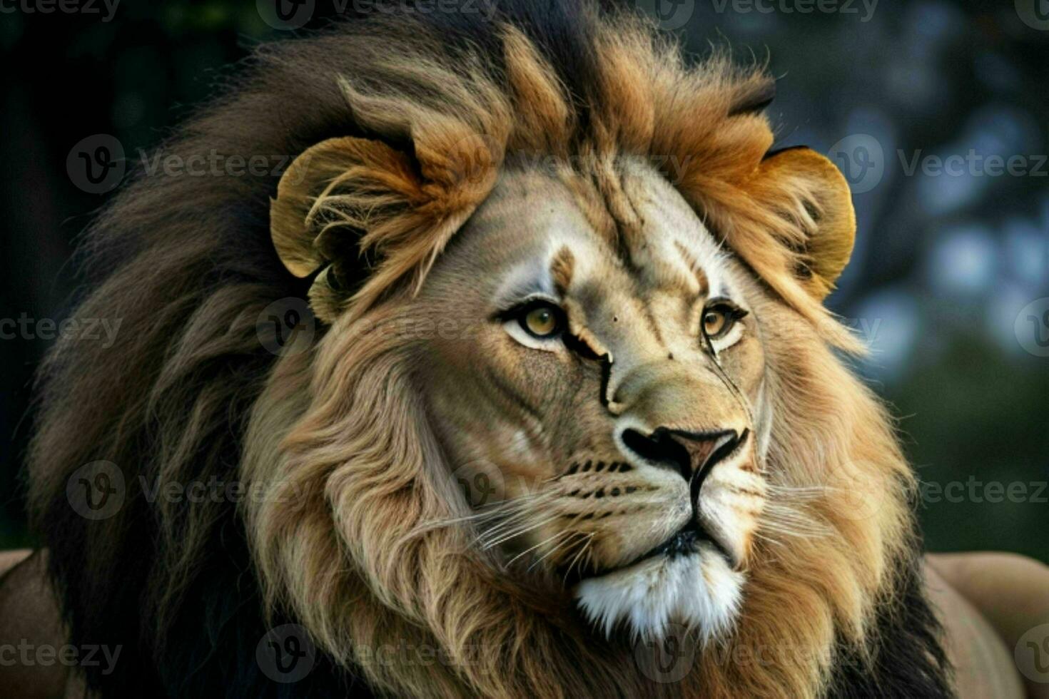 Lion. background. AI Generative Pro Photo