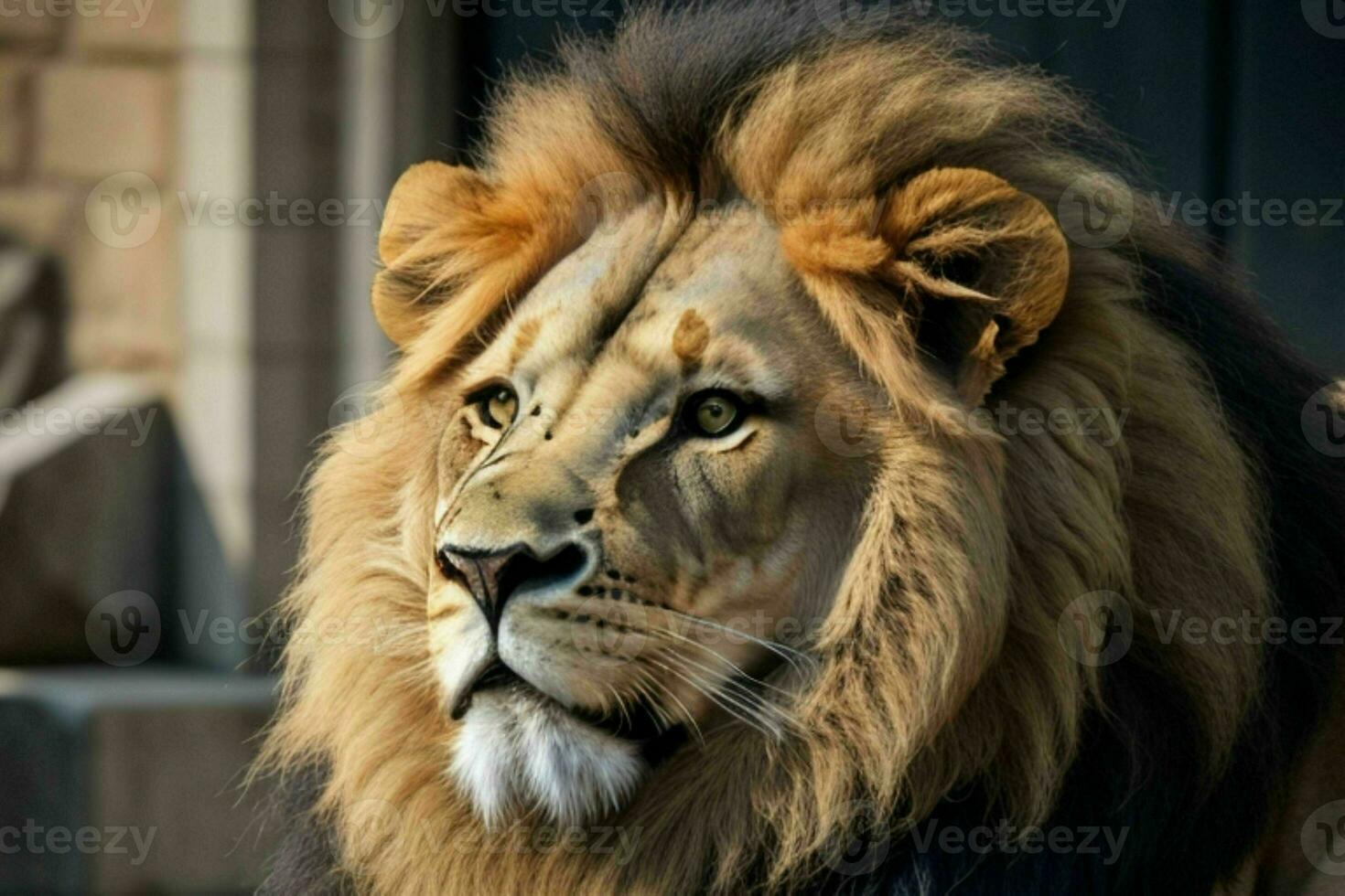 Lion. background. AI Generative Pro Photo