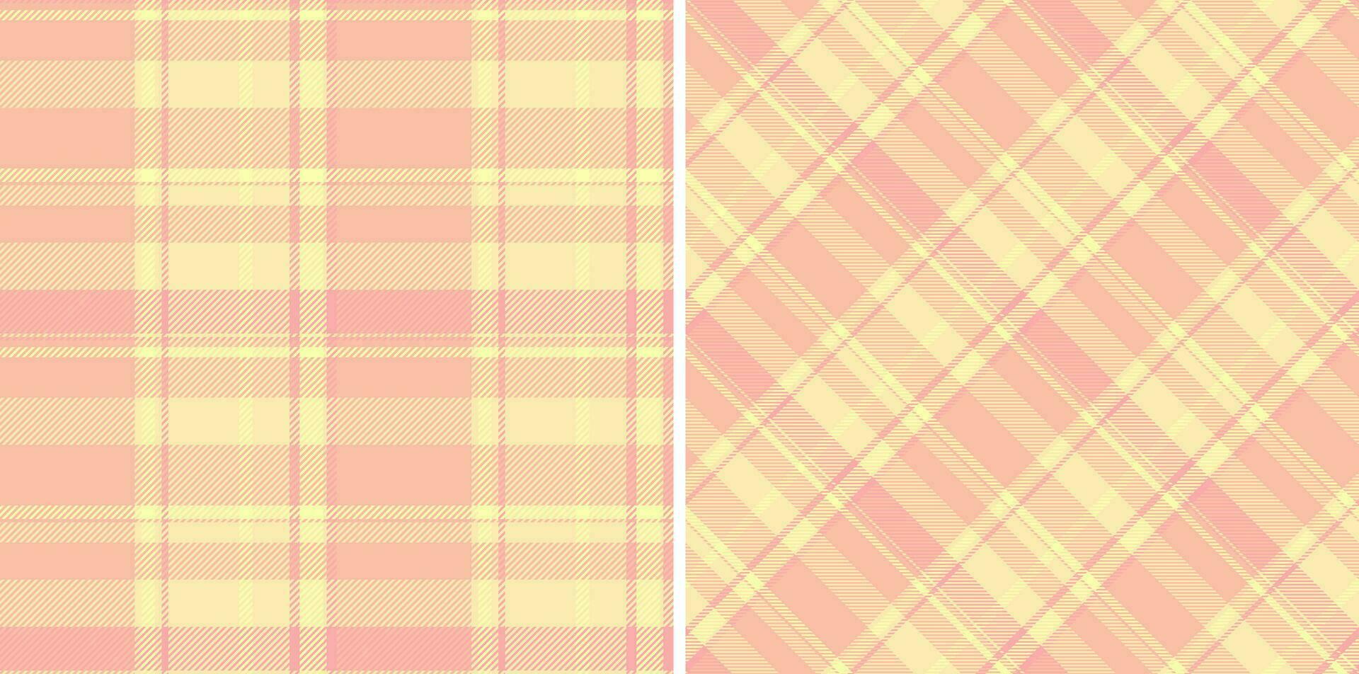 Seamless fabric tartan of check plaid background with a vector textile pattern texture.