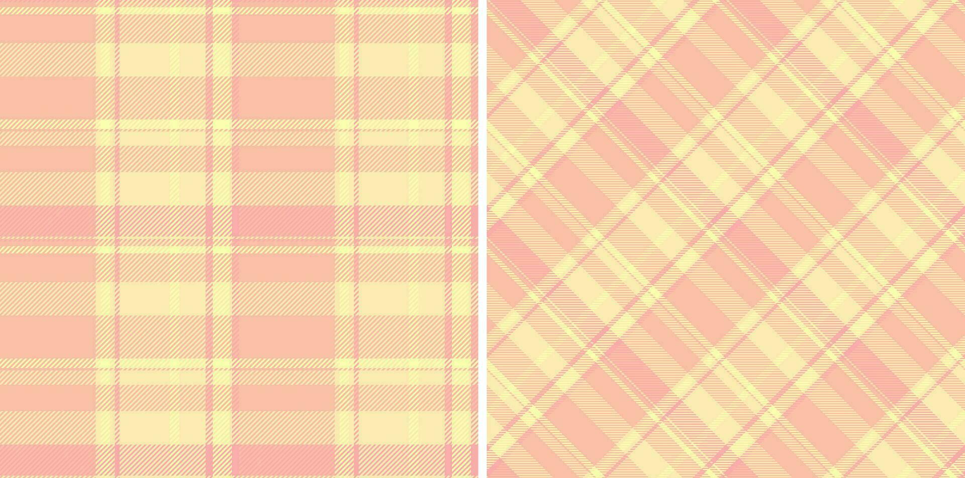 Seamless fabric tartan of check plaid background with a vector textile pattern texture.