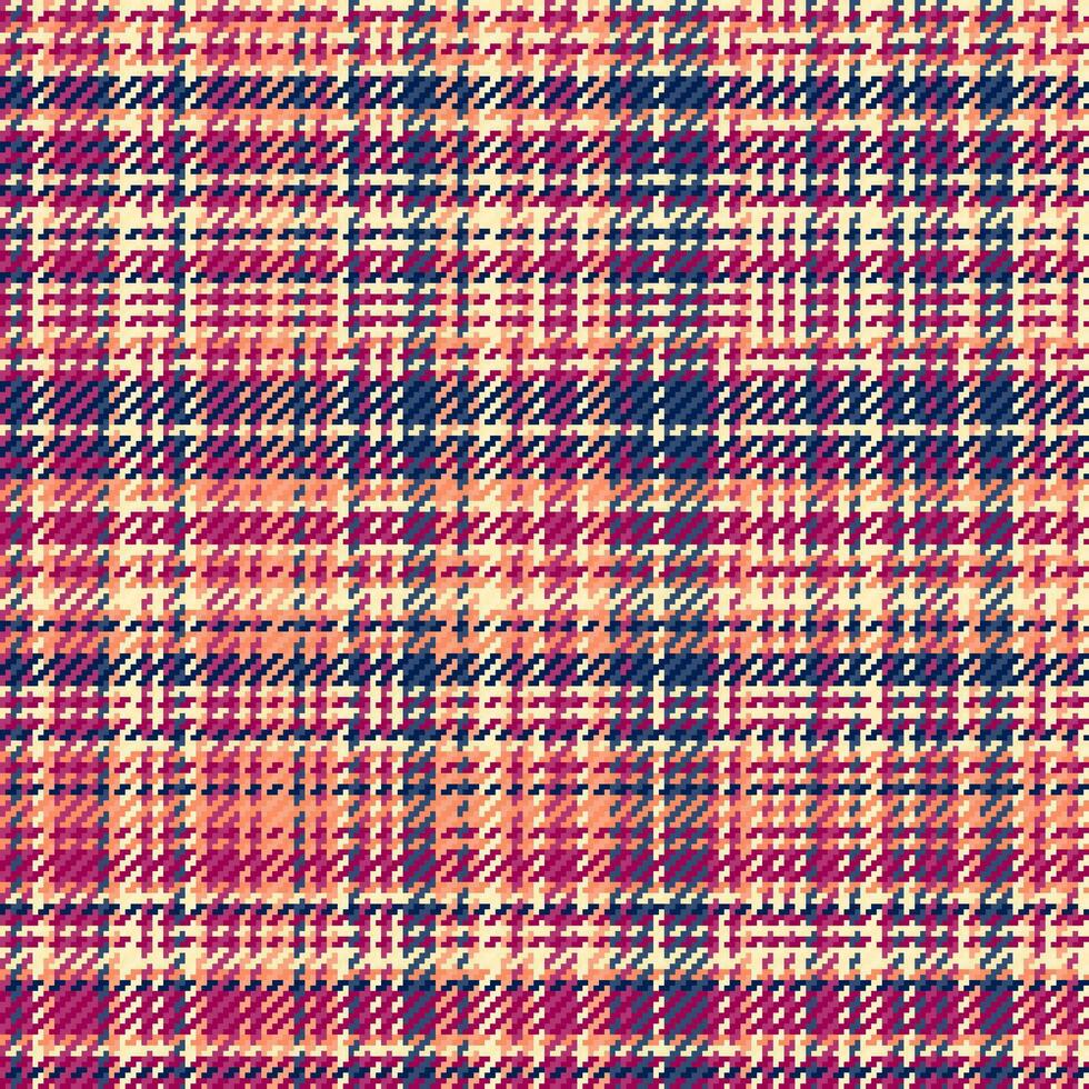 Textile pattern background of check fabric seamless with a tartan plaid texture vector. vector